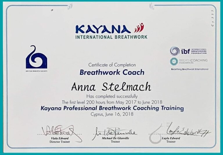 Breathwork Coach somatic approach Conscious Connected Breathing certificate